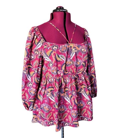 Cato Est. 1946 Peplum Peasant Blouse (Size XL) - Picture 1 of 9